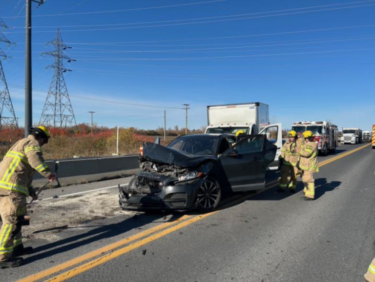 Five-Vehicle Pile-Up on Route 335